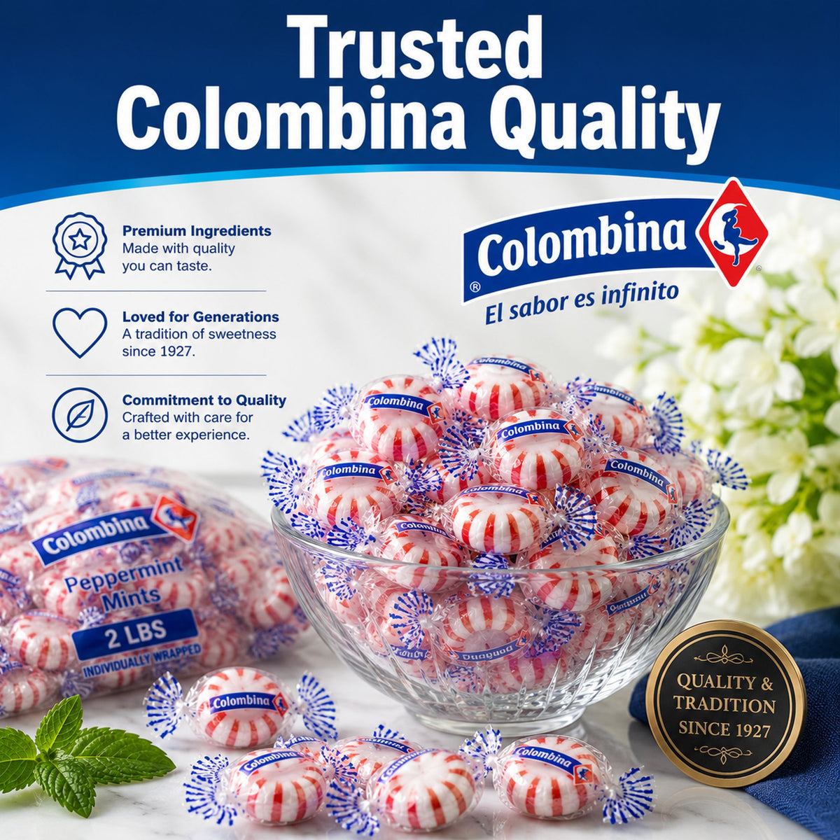 Michele's Pantry Wrapped Starlight Peppermint Candies 2 lbs (WFS)