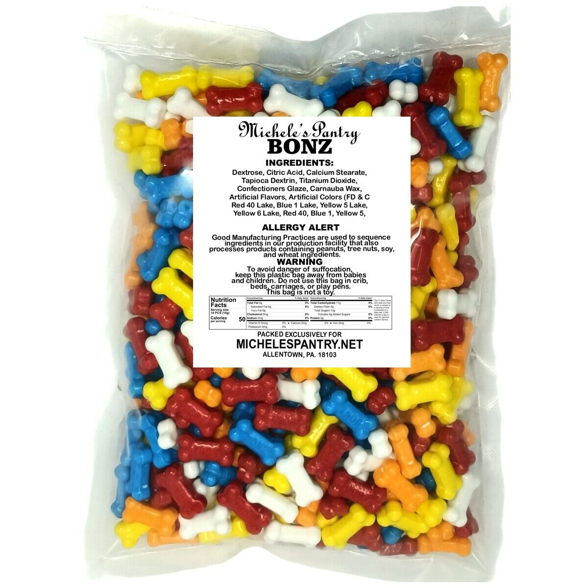 Dubble Bubble Bonz Bone Shaped Candy 2 lbs.