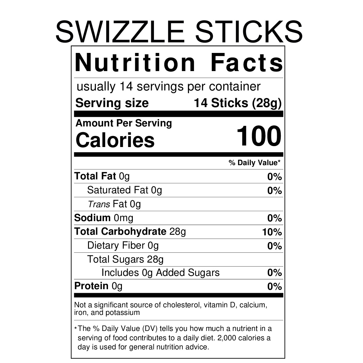 Assorted Swizzle Sticks, Rock Candy, 12 Sticks, Michele's Pantry