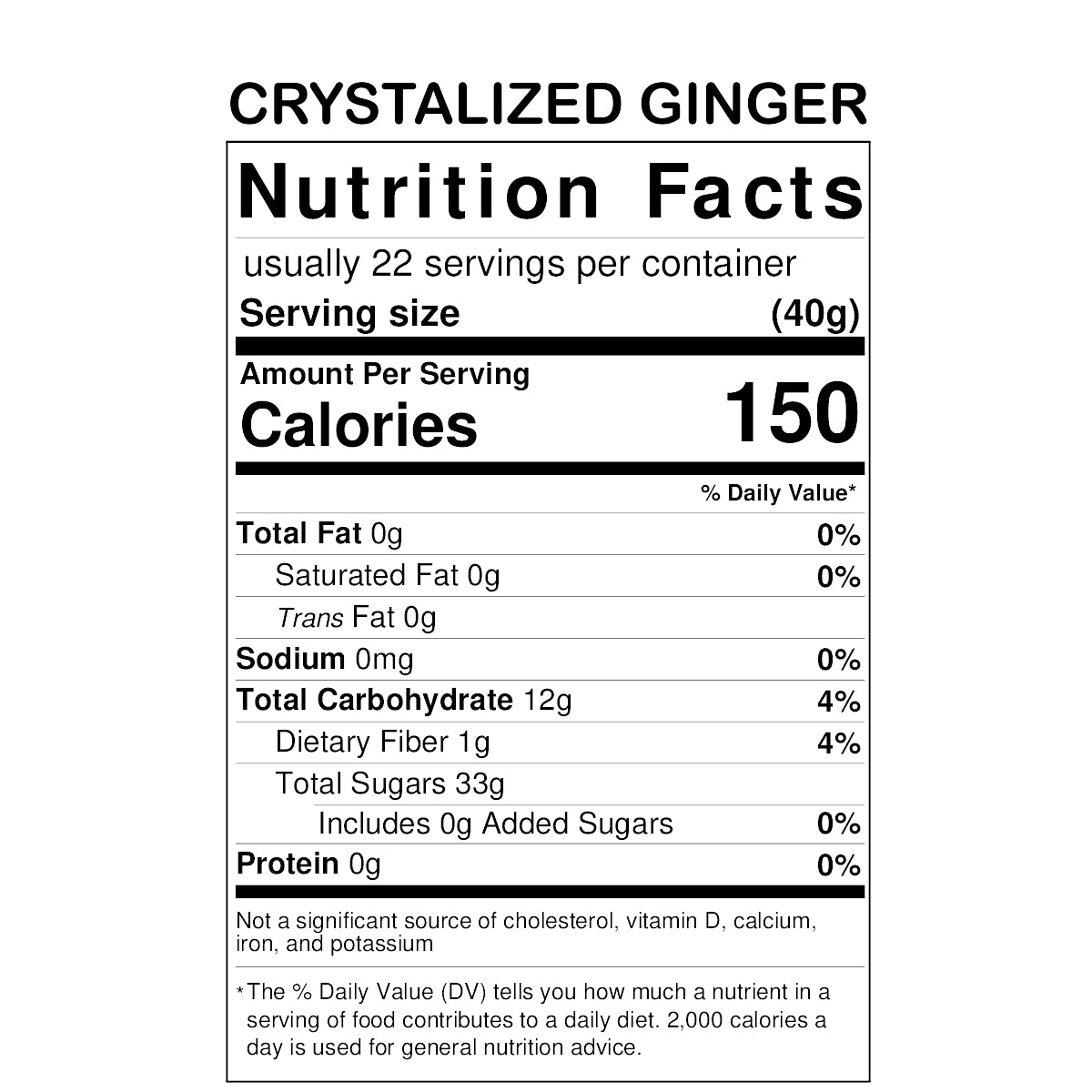 Michele's Pantry Ginger Crystalized Dried Fruit 2 lbs.