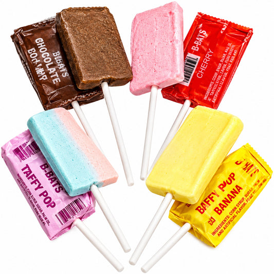 B-B Bats Taffy Pops 80 count box nostalgic candy