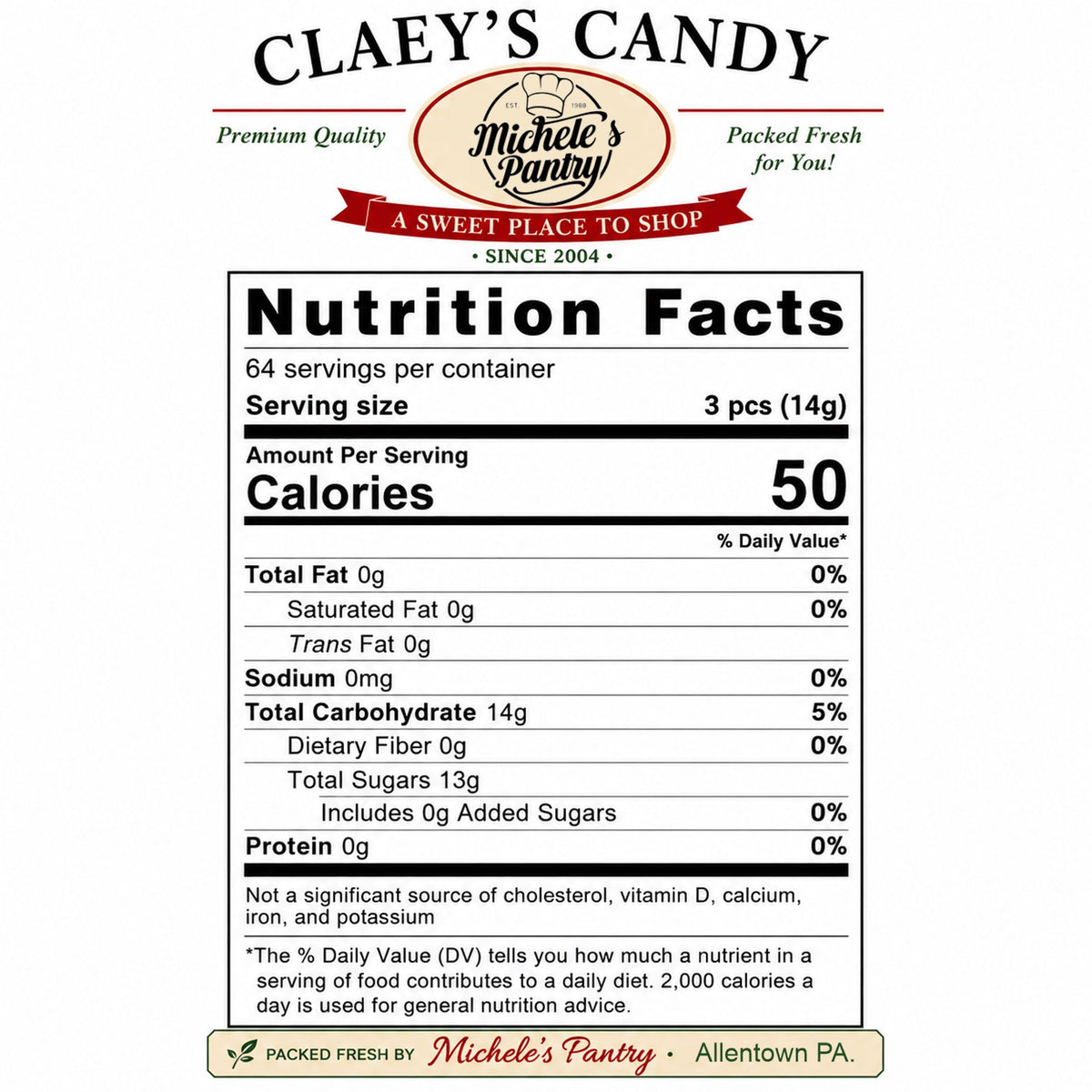 Claeys Sanded Horehound Drops Old Fashioned Nostalgic Candy , 4 lbs