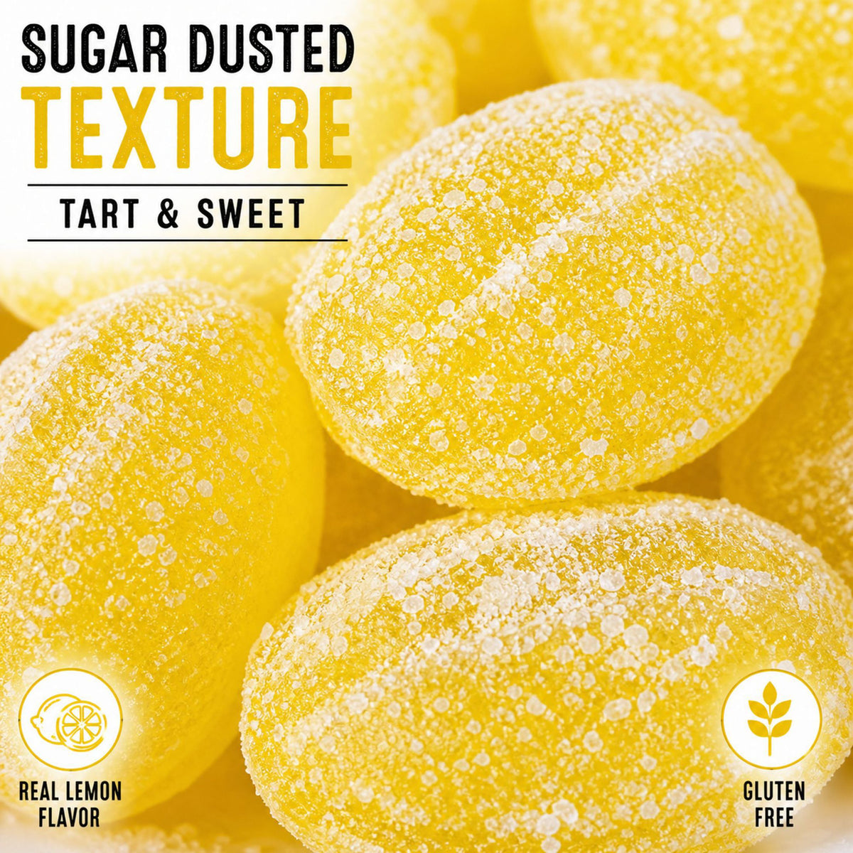 Claeys Sanded Lemon Drops Old Fashioned Hard Candy, 2 lbs