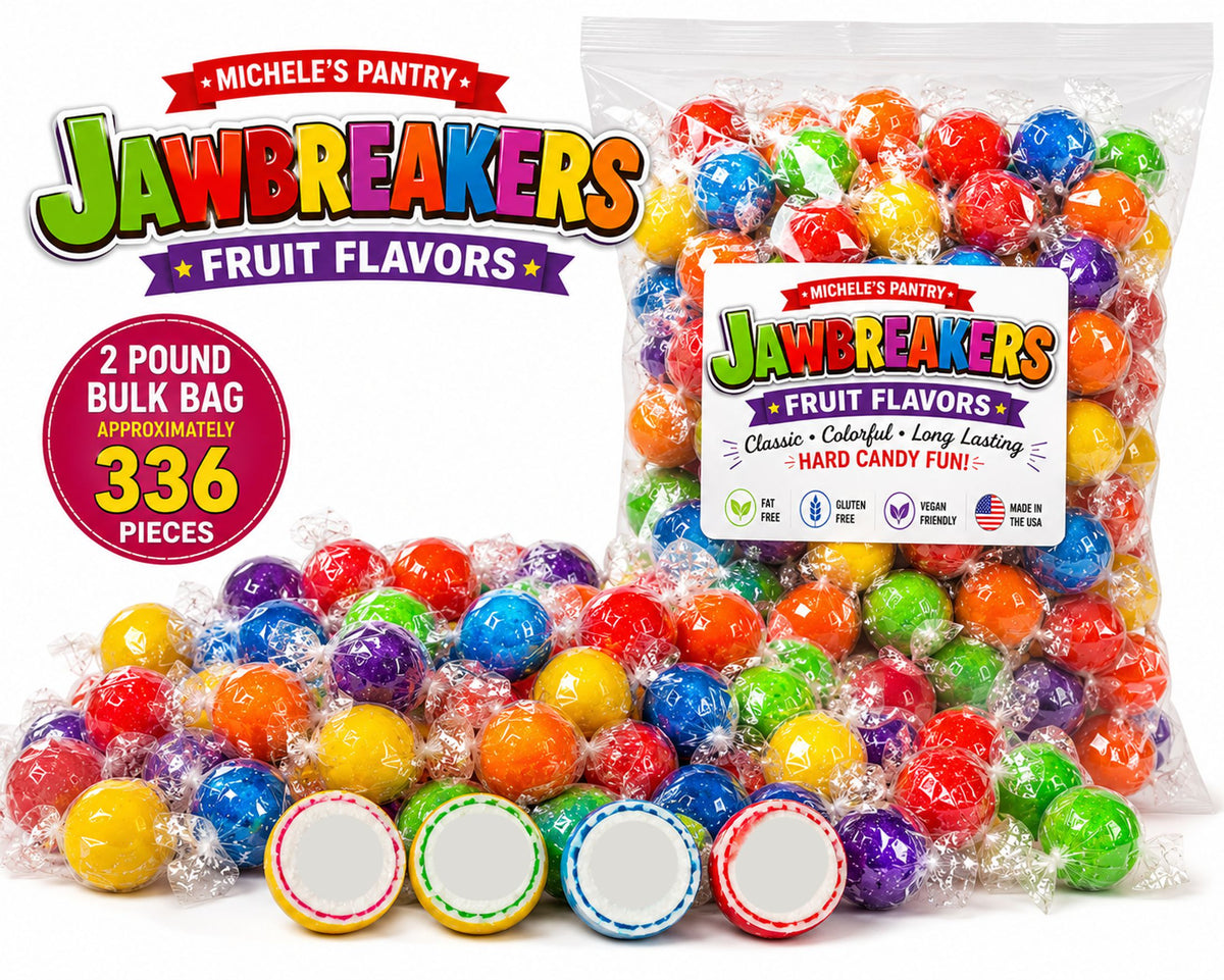 Jawbreakers Hard Candy Assorted Fruit Flavors, 2 lbs