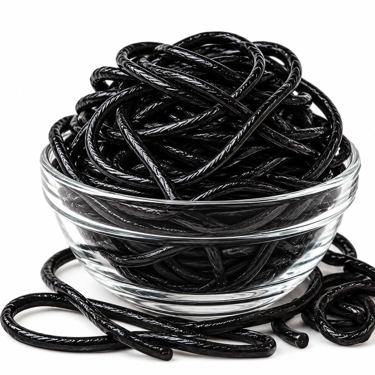 Gustaf's Shoestring Black Licorice Laces, 4 lb (2 x 2 lb Bags)