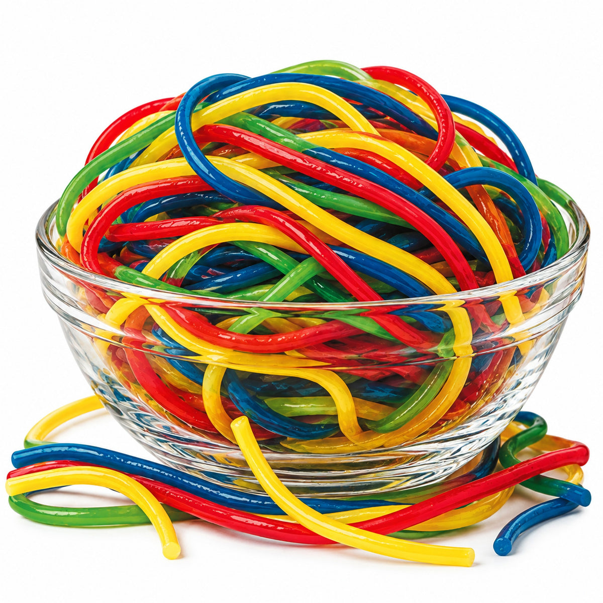 Gustaf's Shoestring Rainbow Licorice Laces  4 lbs. Packed 2/2lb Packs