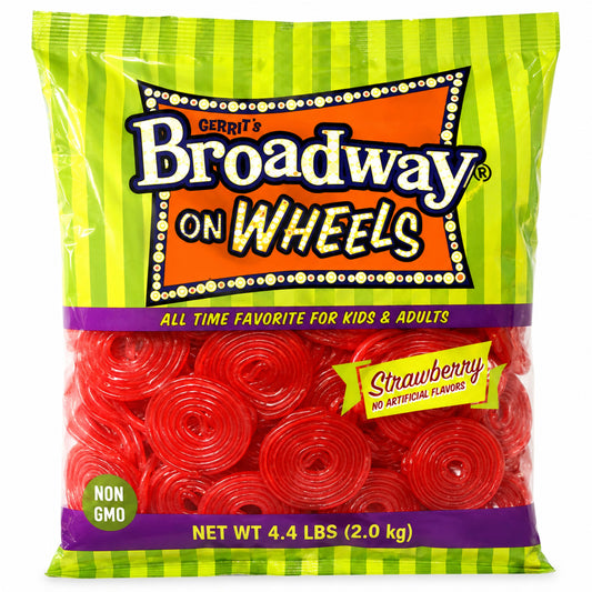 Gustaf's Italian Red Licorice Wheels 4.4 lb Bulk Bag