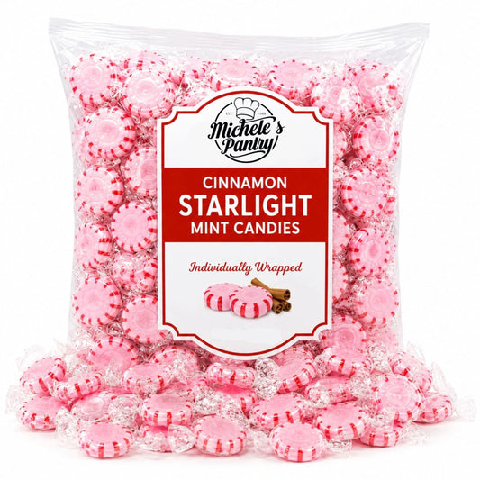 Michele's Pantry Wrapped Cinnamon Starlight Mint Candies 2 lbs