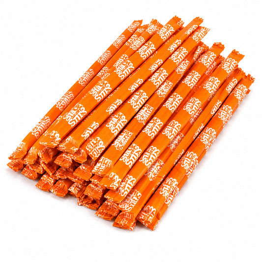 Silly Stix Orange Powdered Candy Straws – 46 Count