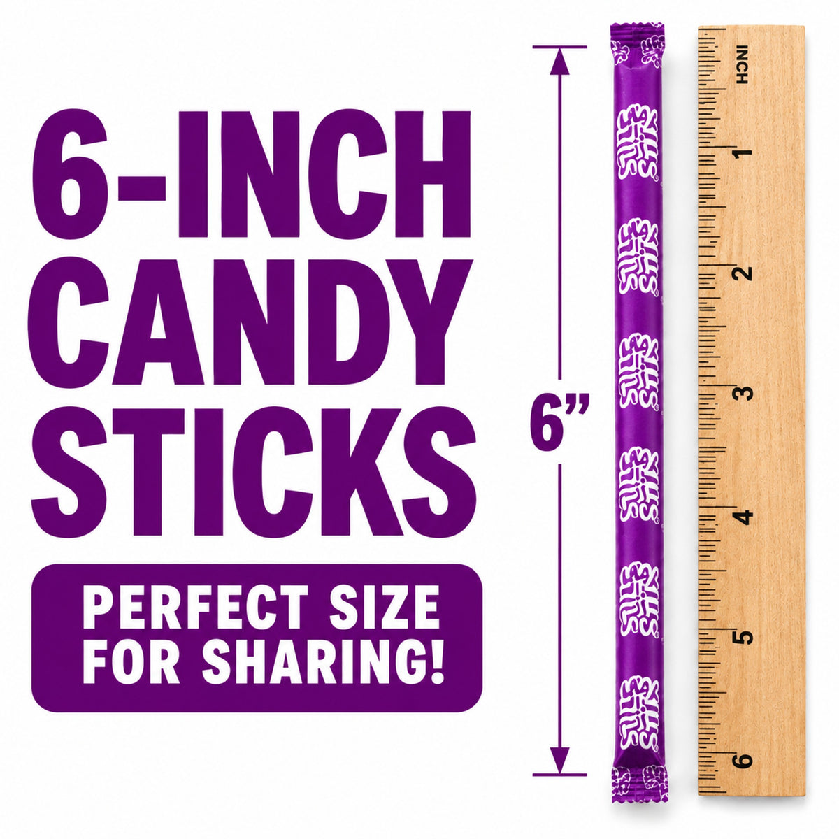 Silly Stix Purple Grape Powdered Candy Straws – 46 Count