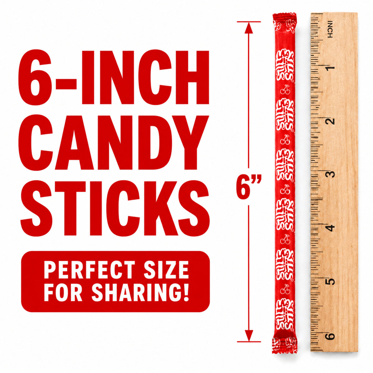 Silly Stix Cherry Powdered Candy Straws – 92 Count