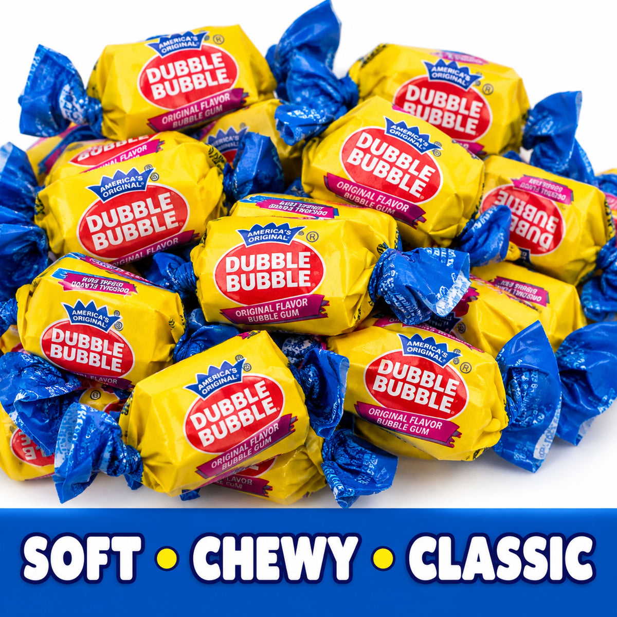 Dubble Bubble Original Gum – 2 lb Bulk Bag
