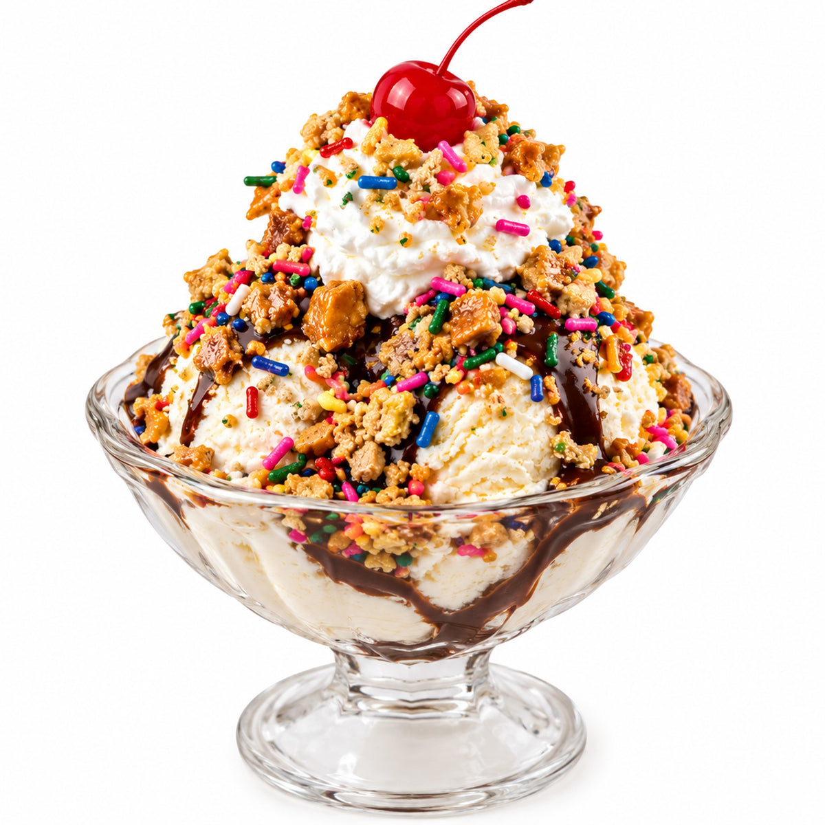 Michele's Pantry Peanut Brittle Crunch Ice Cream Topping with Sprinkles 14 oz