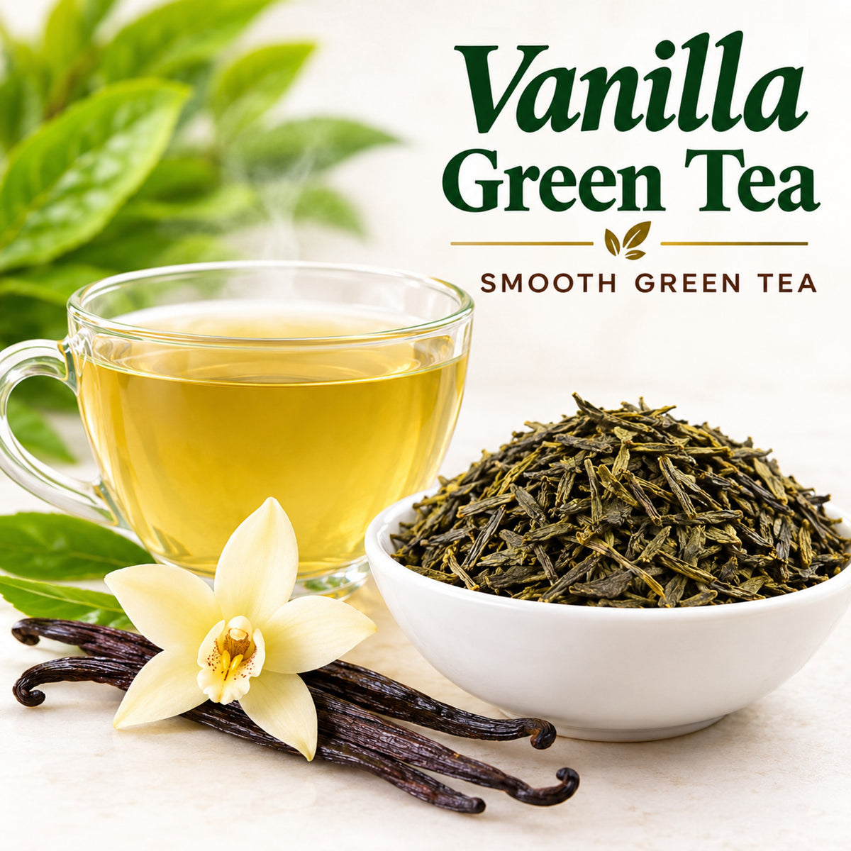 Michele's Pantry Vanilla Flavored Green Tea loose-leaf tea