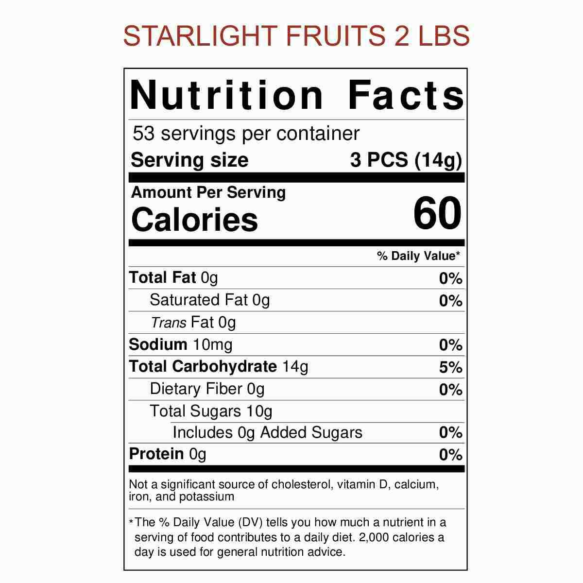 Michele's Pantry Wrapped Starlight Fruit Candies 2 lb Bag COLOMBINA