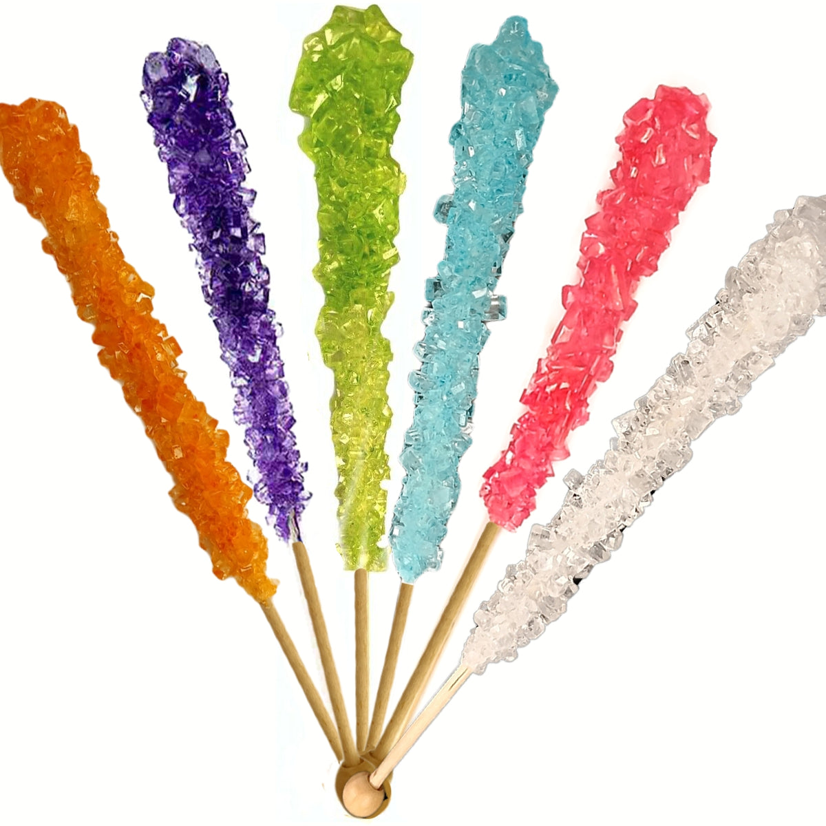 Assorted Swizzle Sticks, Rock Candy, 12 Sticks, Michele's Pantry