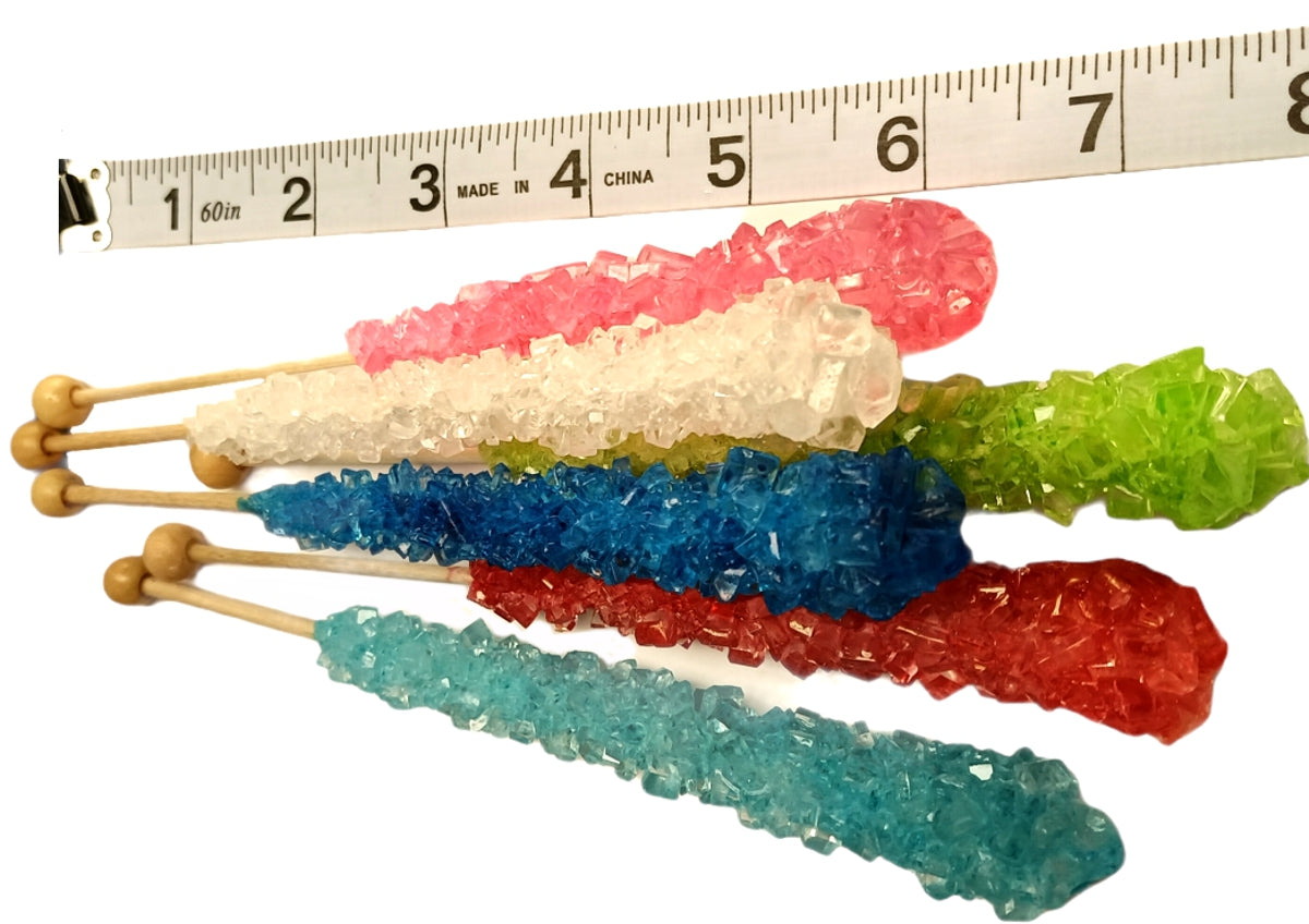 Assorted Swizzle Sticks, Rock Candy, 12 Sticks, Michele's Pantry