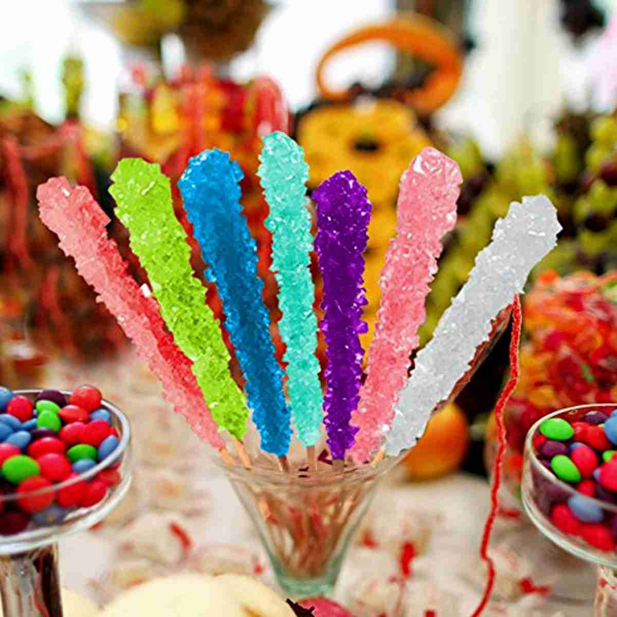 Assorted Swizzle Sticks, Rock Candy, 12 Sticks, Michele's Pantry