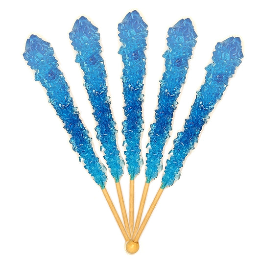 Blue Swizzle Sticks, Rock Candy, 12 Sticks, Blue Raspberry Flavor Michele's Pantry