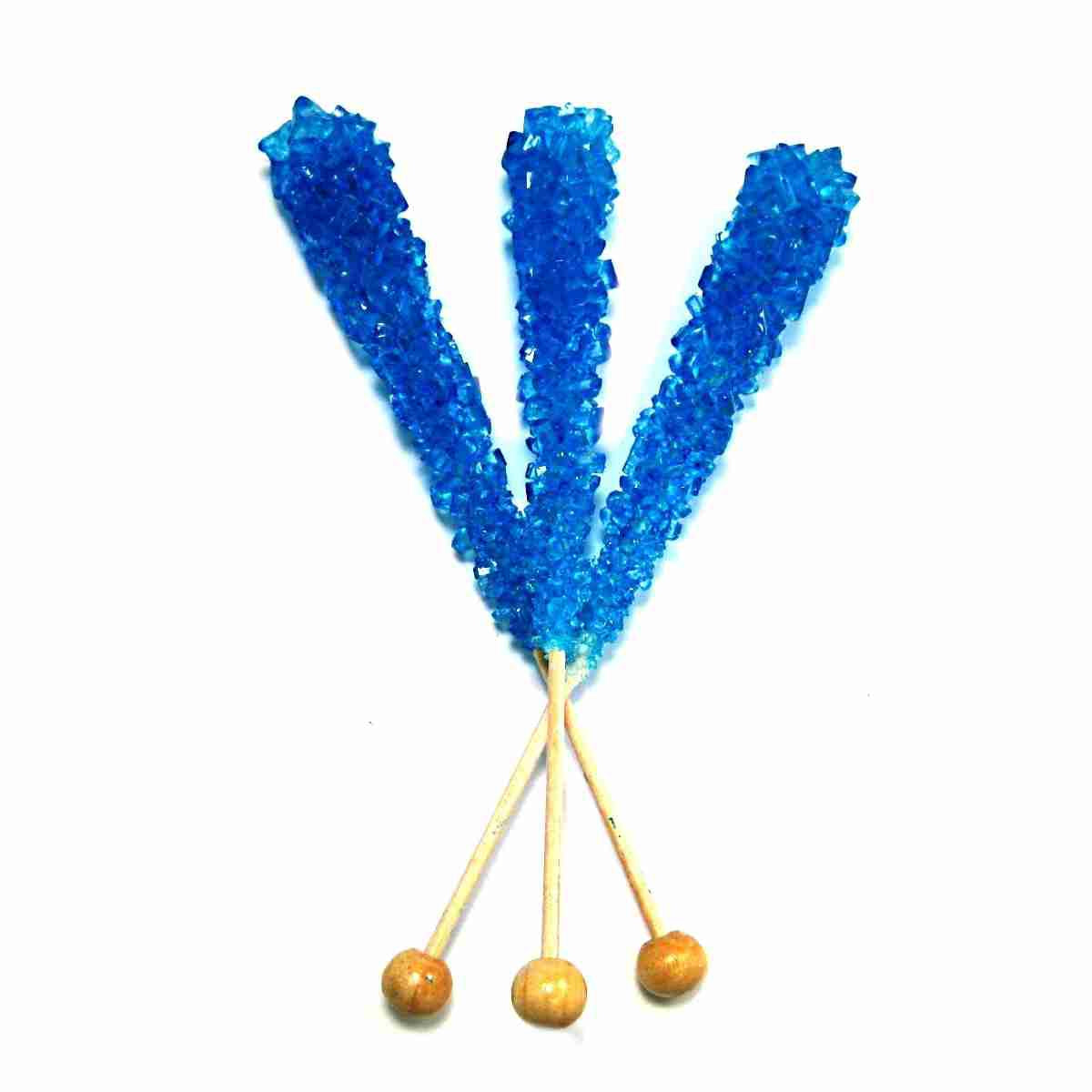 Blue Swizzle Sticks, Rock Candy, 12 Sticks, Blue Raspberry Flavor Michele's Pantry
