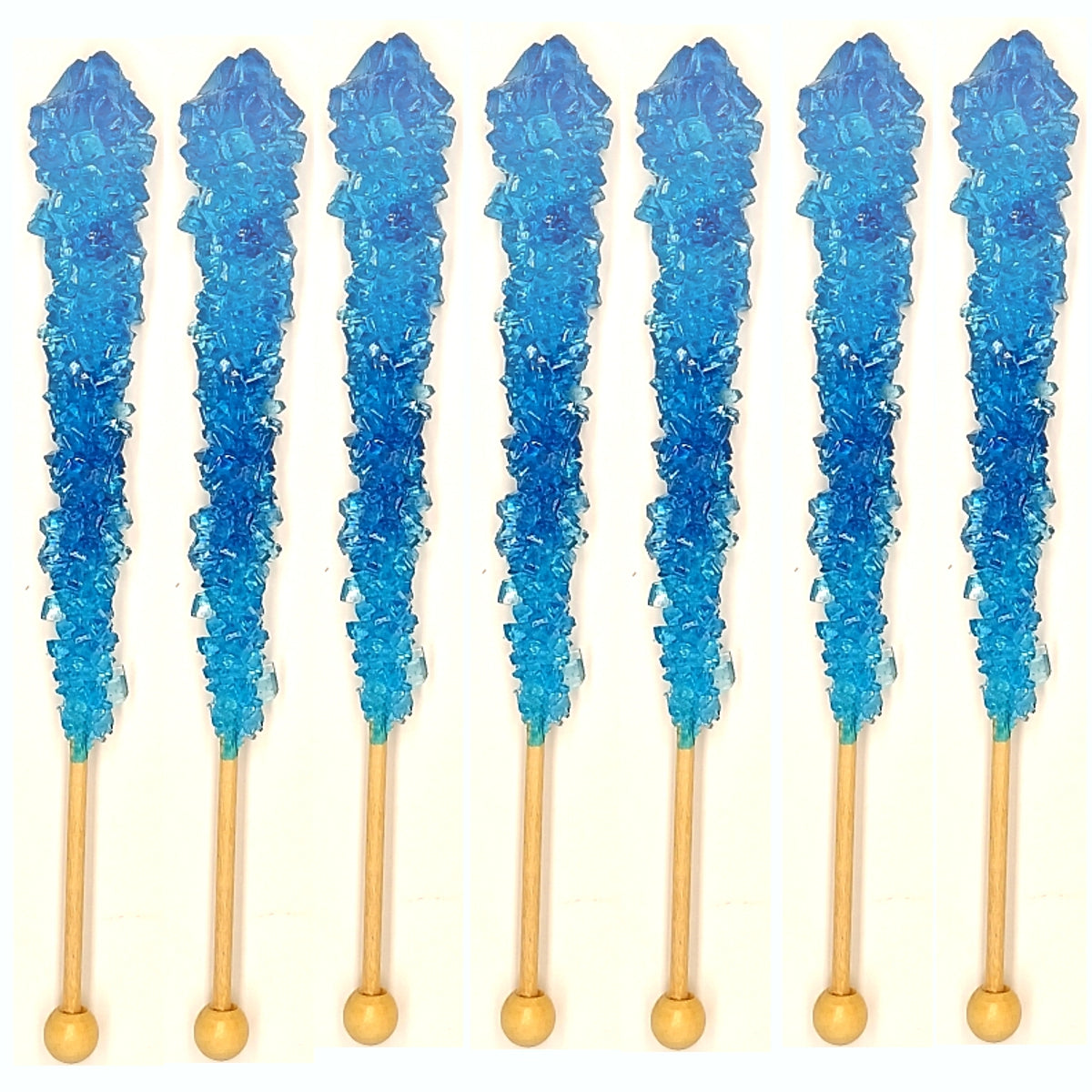 Blue Swizzle Sticks, Rock Candy, 12 Sticks, Blue Raspberry Flavor Michele's Pantry