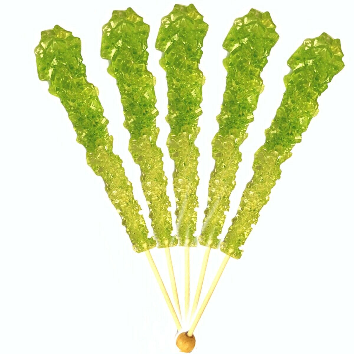Green Swizzle Sticks, Rock Candy, 12 Sticks, Michele's Pantry