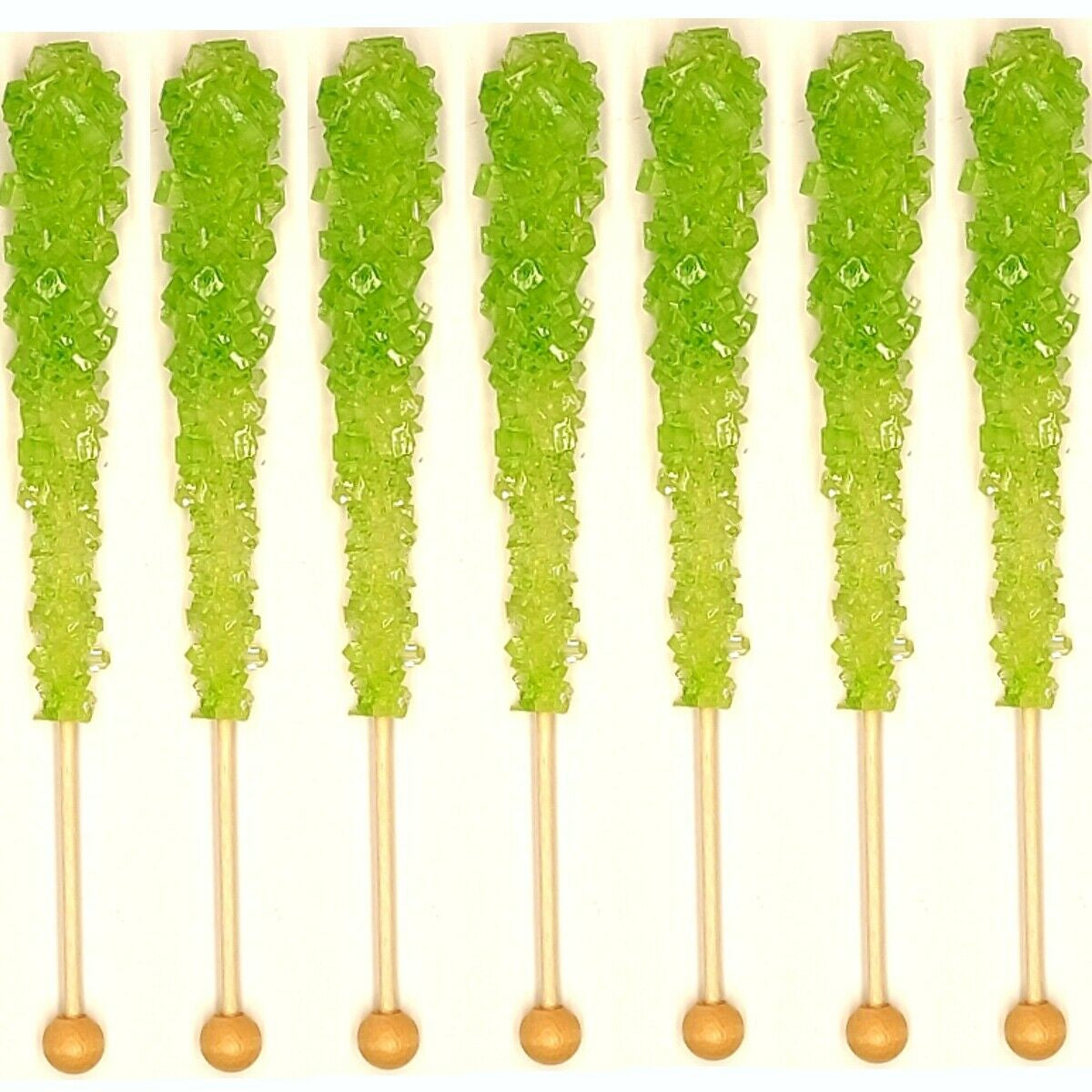 Green Swizzle Sticks, Rock Candy, 12 Sticks, Michele's Pantry