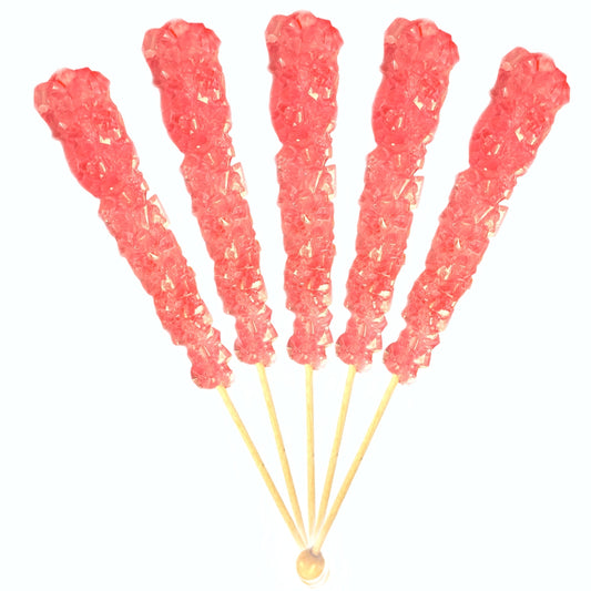 Pink Swizzle Sticks, Rock Candy, 12 Sticks, Michele's Pantry