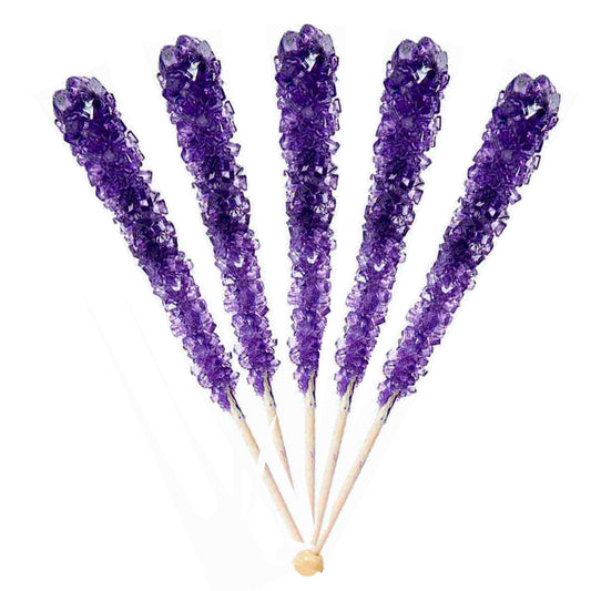Purple Swizzle Sticks, Rock Candy, 12 Sticks, Dryden & Palmer