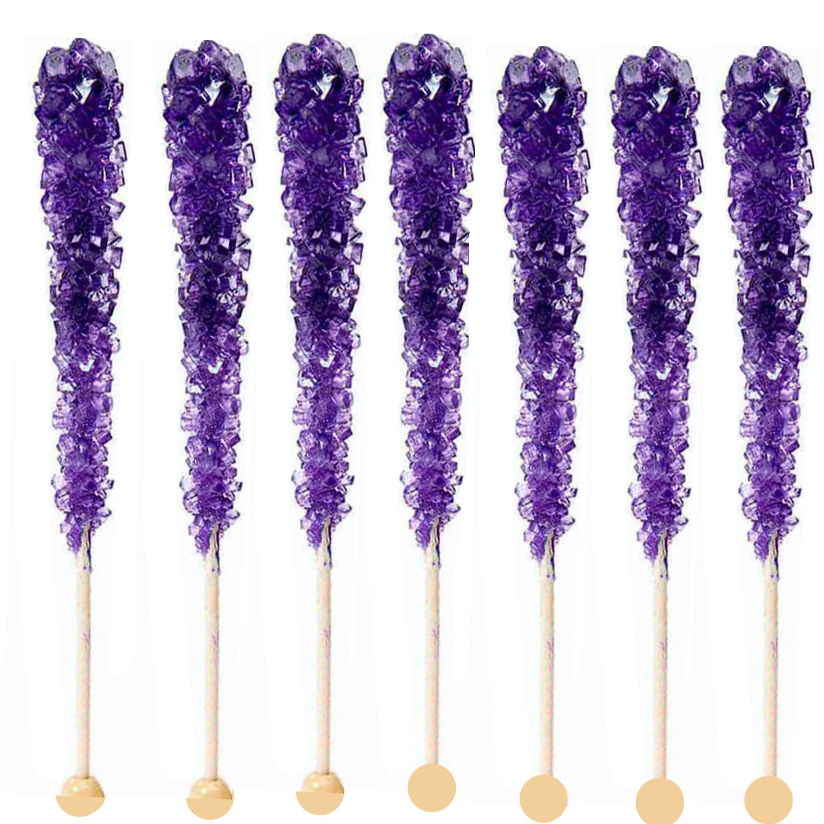 Purple Swizzle Sticks, Rock Candy, 12 Sticks, Dryden & Palmer