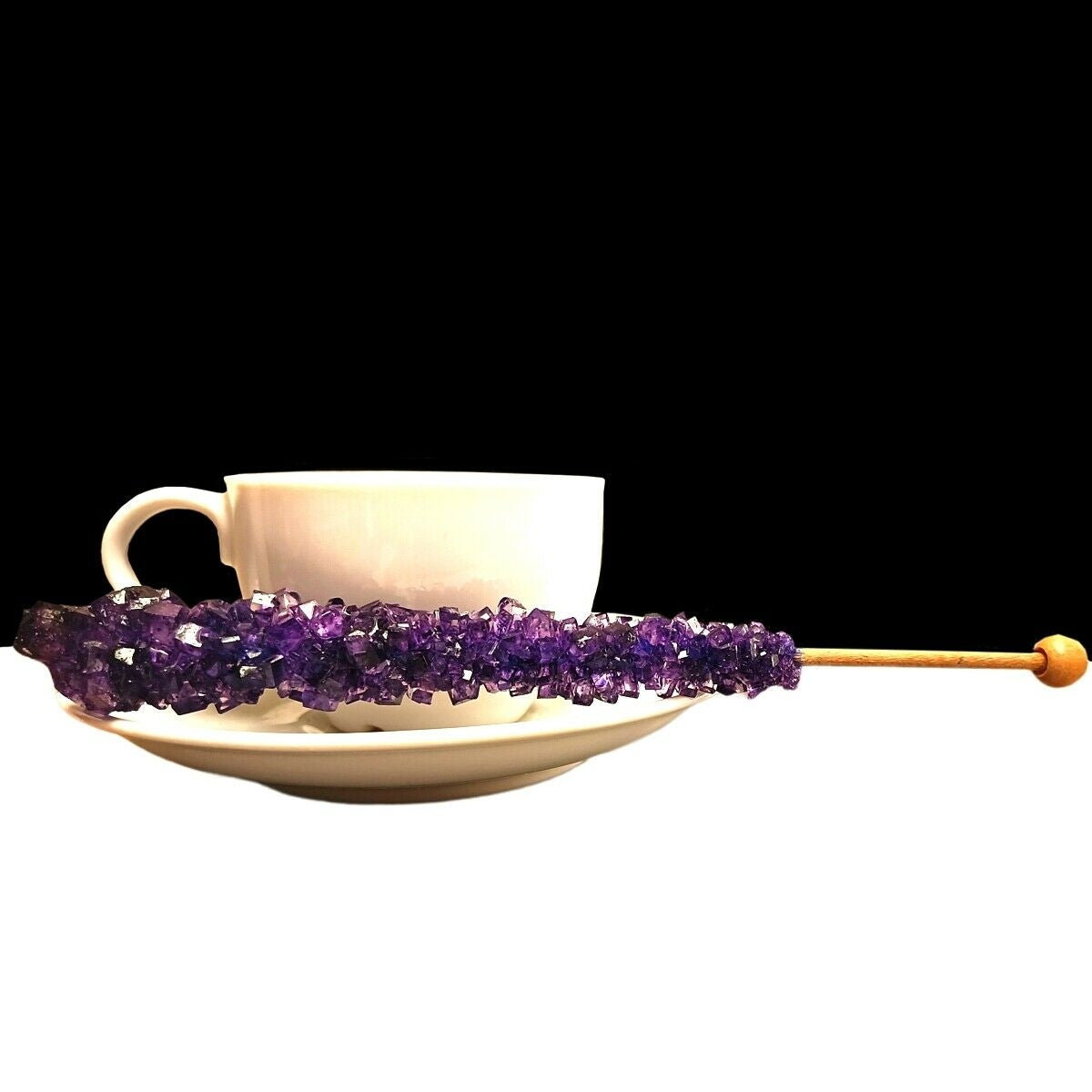 Purple Swizzle Sticks, Rock Candy, 12 Sticks, Dryden & Palmer