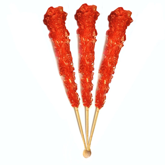 Red Swizzle Sticks, Rock Candy, 12 Sticks, Cherry Flavor Michele's Pantry