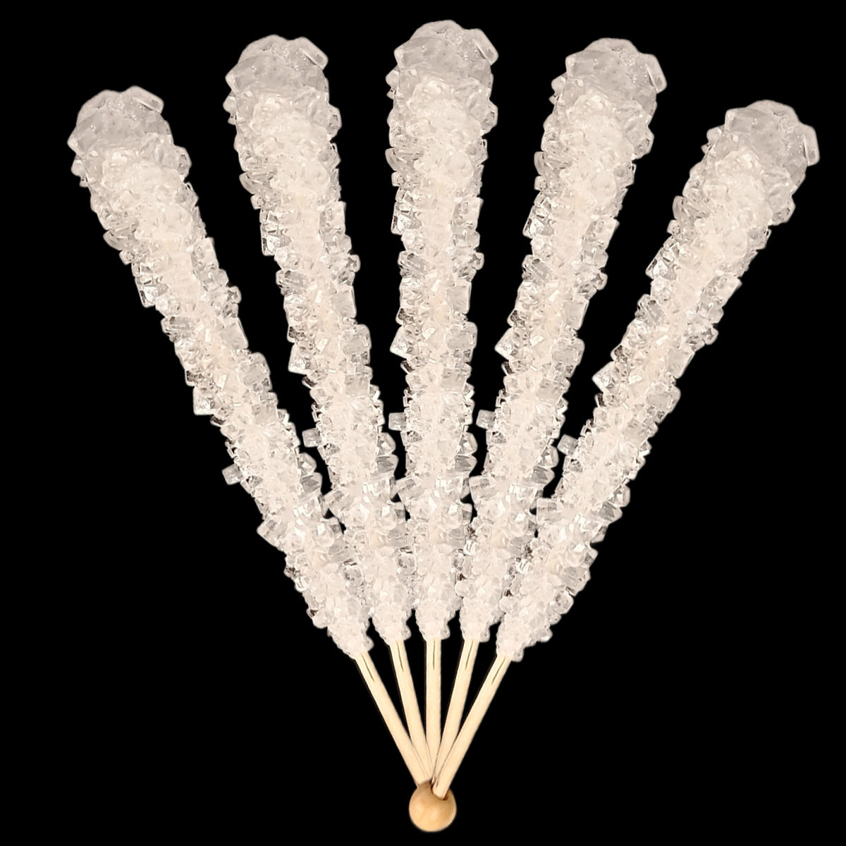 White Swizzle Sticks, Rock Candy, 12 Sticks, Michele's Pantry