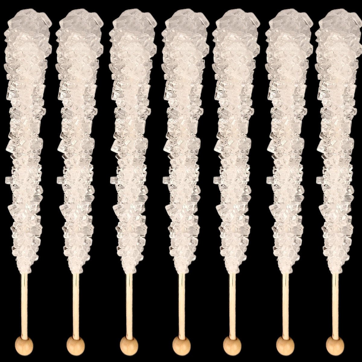 White Swizzle Sticks, Rock Candy, 12 Sticks, Michele's Pantry