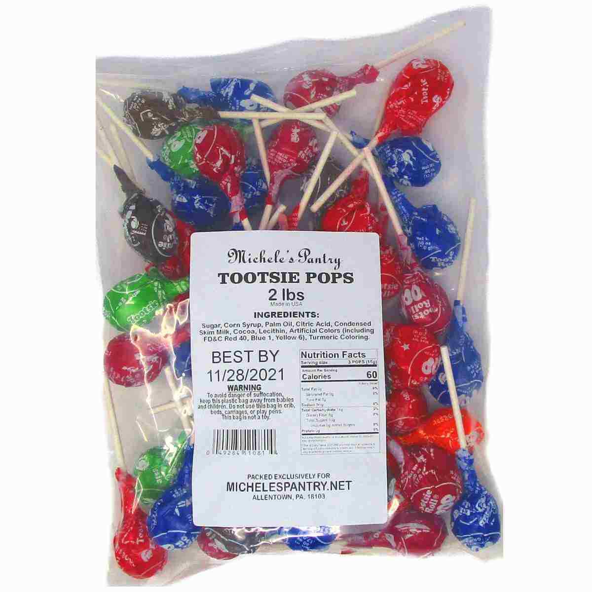 Tootsie Roll Pops  4 Pounds Assorted Approx 92 Pops tootsie Roll