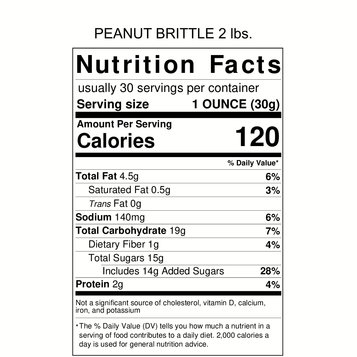 Michele's Pantry Hand Made Peanut Brittle 2 lbs Michele's Pantry